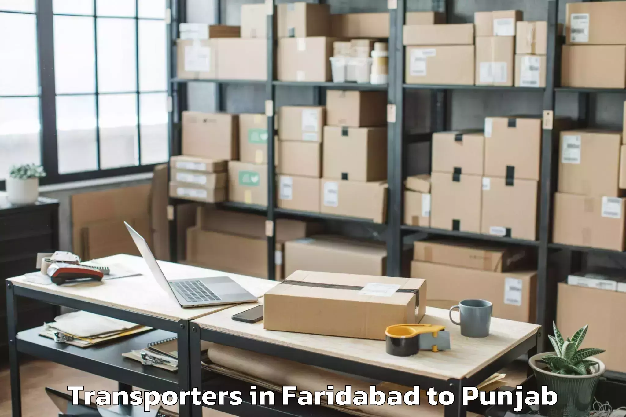 Leading Faridabad to Barnala Transporters Provider